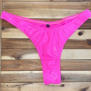 Hot pink thong